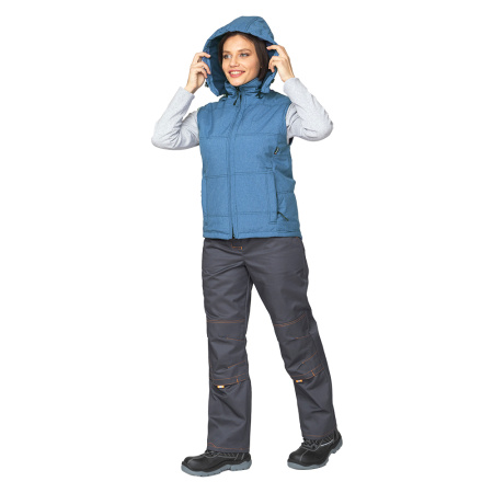 Жилет женский утеплённый "Амур" синий