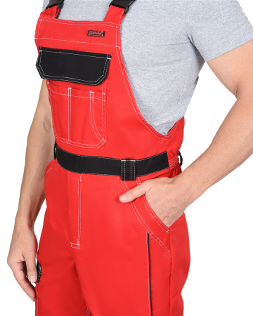 Полукомбинезон СИРИУС-ПРЕСТИЖ красный с чёрным