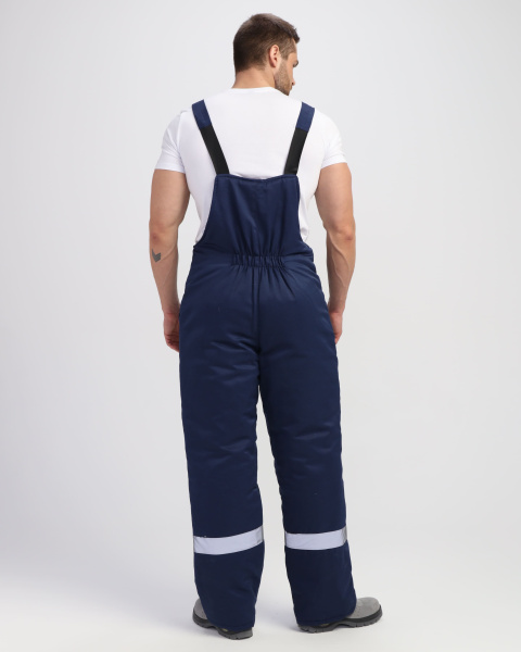 Костюм зимний Труженик-2 (тк.Смесовая,210) п/к,т.синий/васильковый