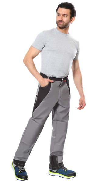 Брюки СИРИУС-ПЕКИН серый с черным пл. 280 г/кв.м