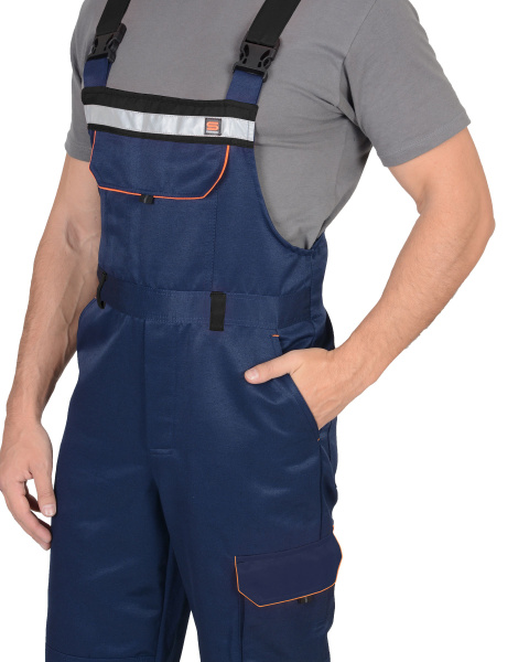 Костюм СИРИУС-ПРАКТИК-1 куртка, п/к т.синий с черным