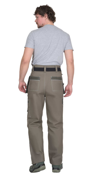 Костюм СИРИУС-ТОКИО куртка, брюки т. песочный с хаки 100%х/б пл. 265 г/кв.м