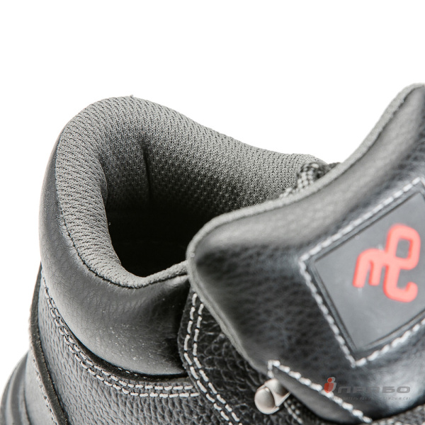 Ботинки кожаные "Викинг-Нитро-22Р" с подошвой ПУ/нитрил и МП чёрные