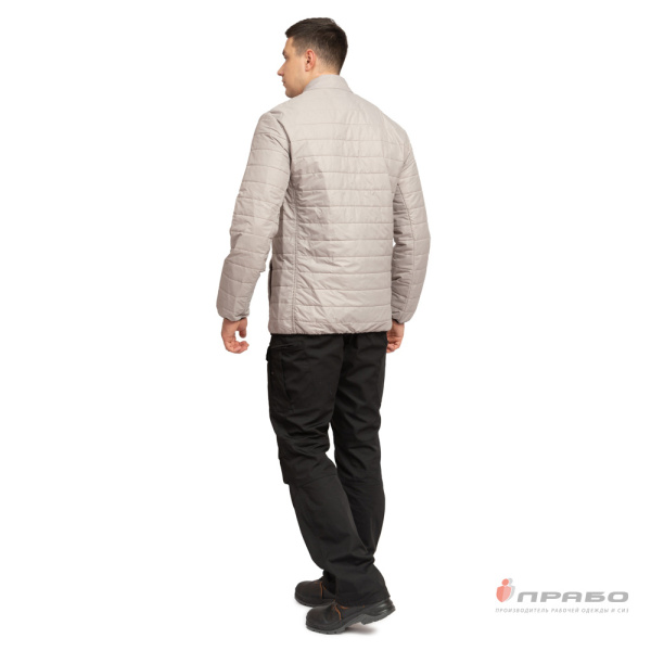 Куртка мужская демисезонная "Бомбер" бежевая