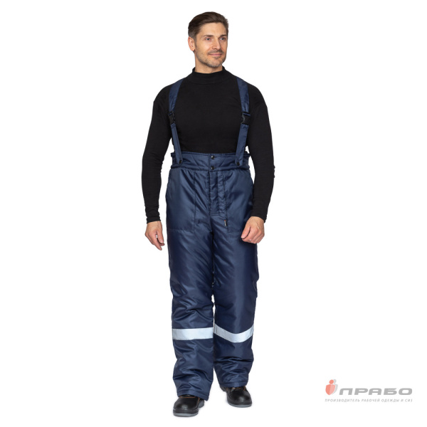 Костюм мужской утеплённый "Мастер 1" синий (куртка и брюки)