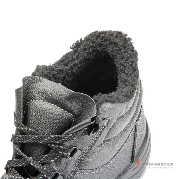 Ботинки "Олимп-13M" с подошвой ПУ чёрные (искусственный мех)