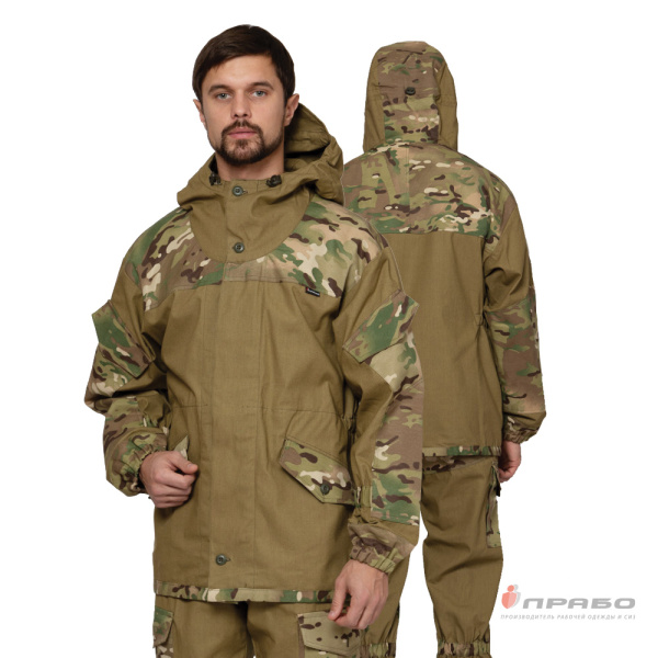 Костюм мужской "Горка-3" палатка хаки/ягель (куртка и брюки)