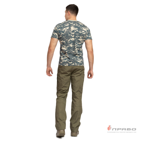 Футболка трикотажная камуфляжная пиксель