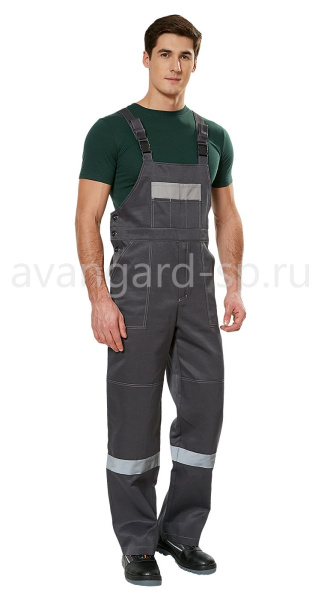Костюм мужской рабочий летний "Тимбер" серый с ПК