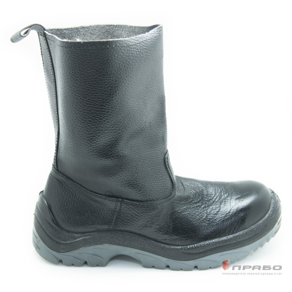 Сапоги комбинированные с подошвой ПУ/ТПУ, МП, чёрные