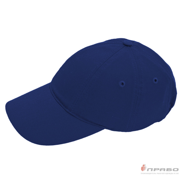Каскетка защитная из 100% хлопка с вставкой из ABS-пластика синяя