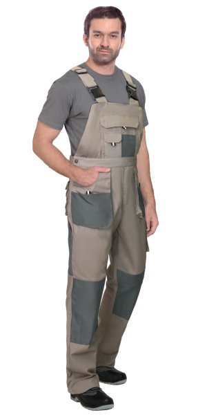 Костюм СИРИУС-ОБЕРОН куртка, п/к песочный с зеленым