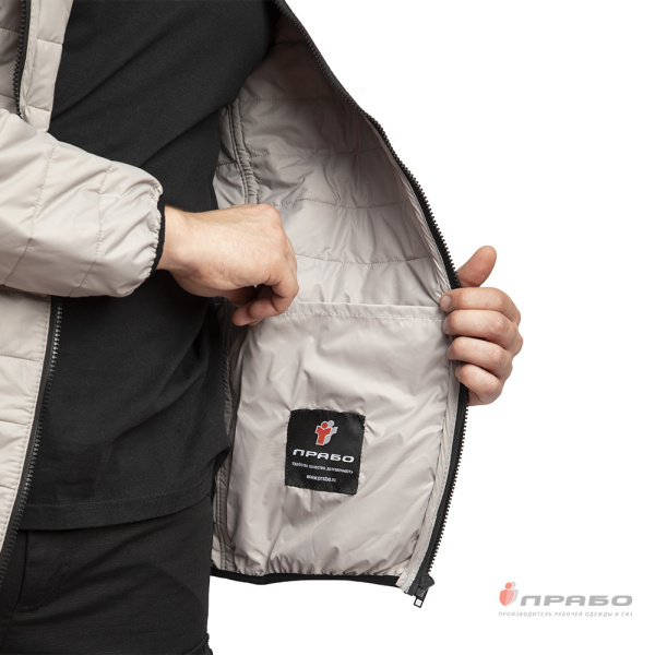 Куртка мужская демисезонная "Бомбер" бежевая