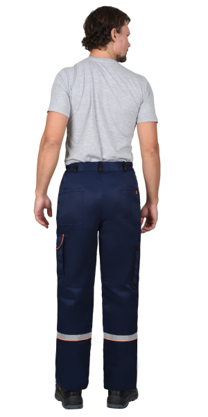 Костюм СИРИУС-ПРАКТИК куртка, брюки, темно-синий с черным и СОП