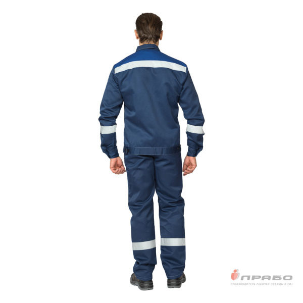 Костюм мужской "Пантеон СОП" синий/василёк (куртка и брюки)