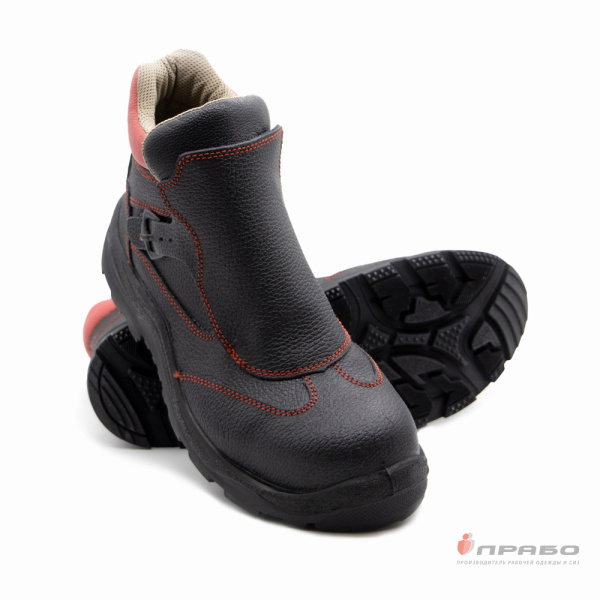 Ботинки сварщика "Барс Нитро СН" с подошвой ПУ/нитрил с КП чёрные