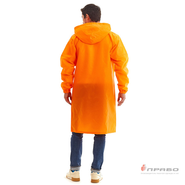 Плащ-дождевик влагозащитный "Ивент" на молнии оранжевый