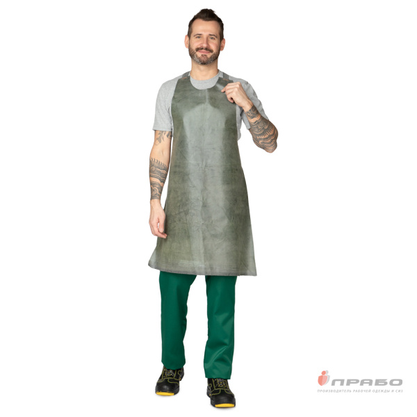 Фартук прорезиненный с нагрудником кислотощелочестойкий