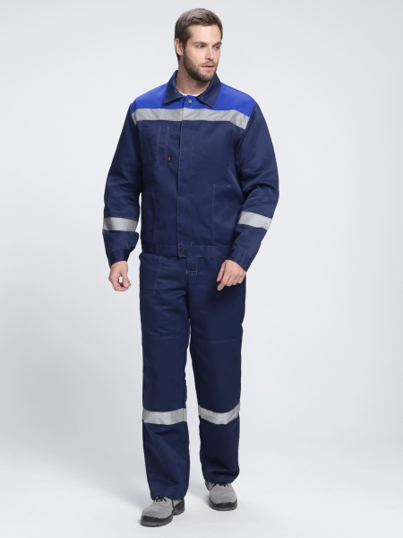 Костюм Легион-1 СОП CH (тк.Смесовая,210) брюки, т.синий/васильковый