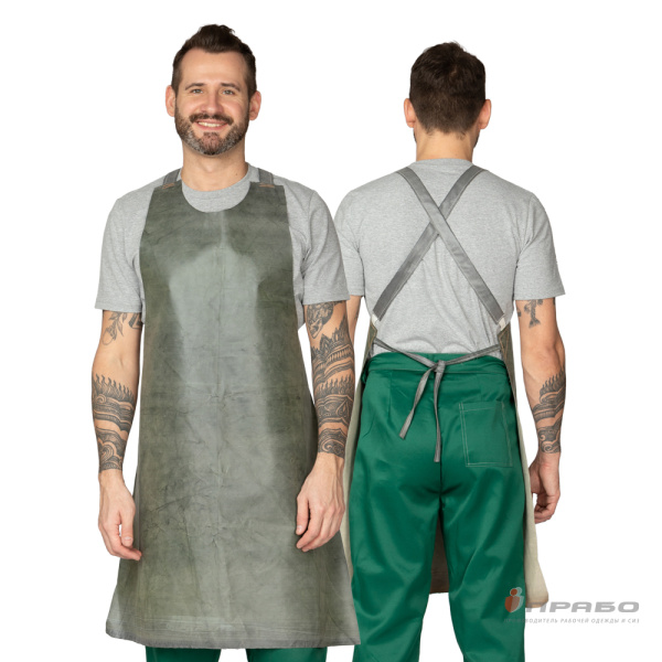Фартук прорезиненный с нагрудником кислотощелочестойкий