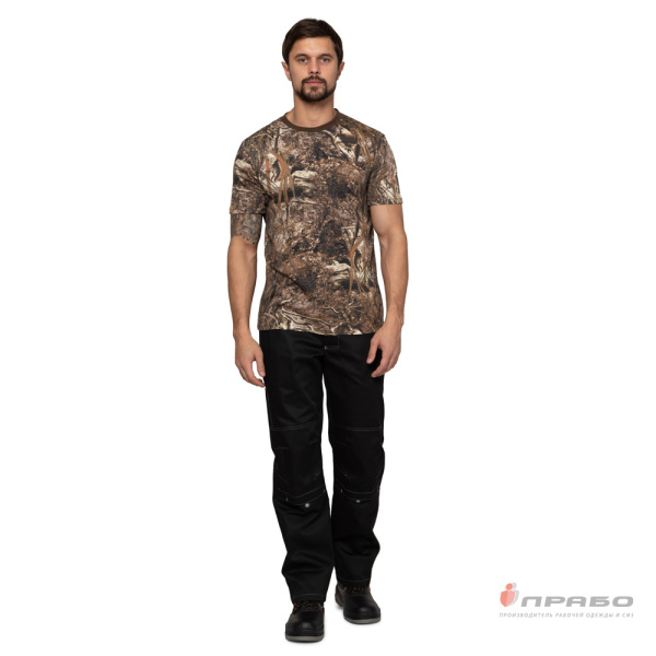 Футболка трикотажная камуфляжная камыш