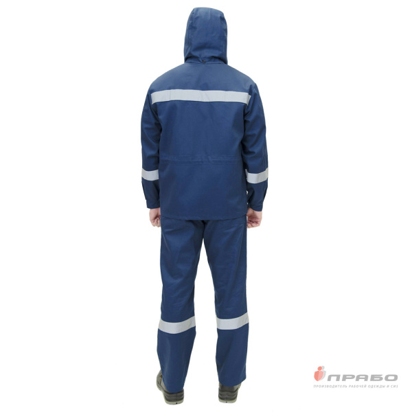 Костюм мужской летний "Вахтовик" тёмно-синий (куртка и брюки)