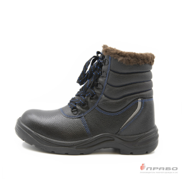 Ботинки "Викинг-Нитро-28РНМ-1" с подошвой ПУ/нитрил и КП чёрные (шерстин)