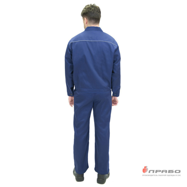 Костюм мужской "Сталкер" тёмно-синий (куртка и полукомбинезон)