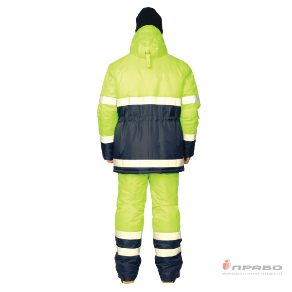 Костюм утеплённый "Спектр 2" лимонный/синий (куртка и полукомбинезон)