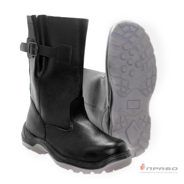 Сапоги "Нитро" 1-022-ПУ-Р с подошвой ПУ/нитрил с КП чёрные