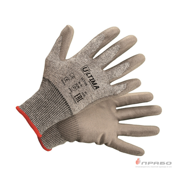 Перчатки для защиты от порезов (5) с полиуретановым покрытием Ultima ULT705