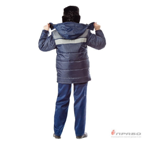 Куртка женская утеплённая "Эльбрус" тёмно-синий/серый