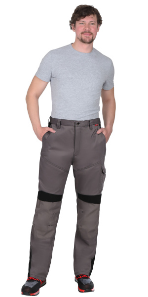 Брюки СИРИУС-ЦИТРИН ср.серый с черным