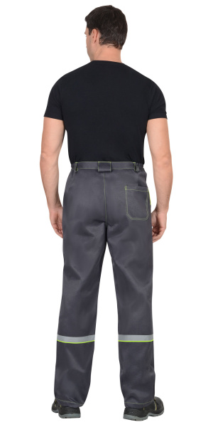 Костюм СИРИУС-МЕХАНИЗАТОР 2 куртка, брюки, темно-серый с неоновым и СОП