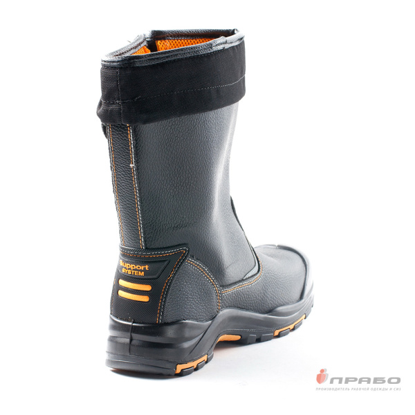 Сапоги рабочие Perfect Protection PRB6-CK ПУ/нитрил, КП и АС чёрные