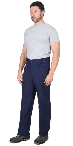 Брюки СИРИУС-АЗОВ синий софтшелл пл. 350 г/кв.м