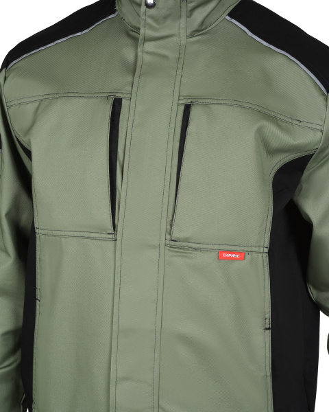 Куртка СИРИУС-ЦИТРИН светло-оливковый с черным