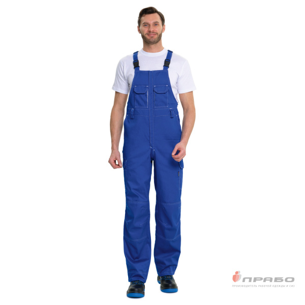 Полукомбинезон мужской летний "Эко-Труд" васильковый