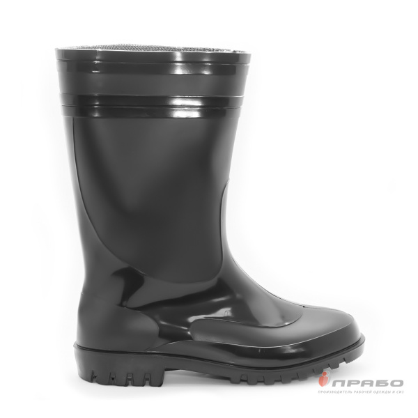 Сапоги мужские ПВХ "Sardonix 165-01" чёрные (30 см)