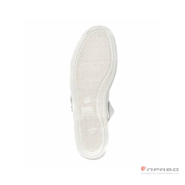 Сабо кожаные мужские с подошвой ПВХ белые (натуральная кожа)