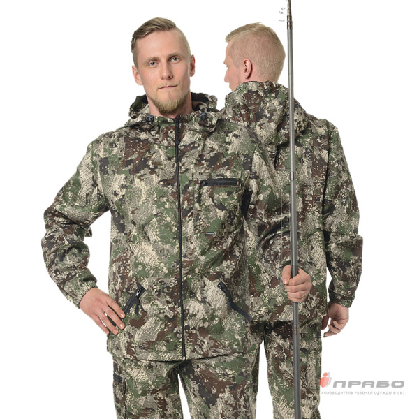 Костюм мужской "Турист" КМФ зелёная сетка (куртка и брюки)