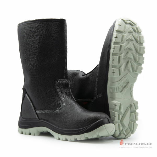 Сапоги "Скорпион-Зима-1204.1М", ПУ/ТПУ, МП, чёрные (искусственный мех)