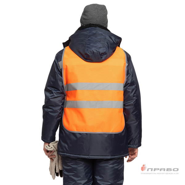 Накидка сигнальная "Лайт" оранжевая с износостойким кантом