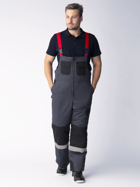 Костюм зимний Фаворит-Мега IMP (тк.Смесовая,240) п/к, серый/черный/красный