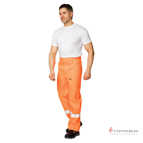 Костюм мужской "Дорожник-1" оранжевый (куртка и брюки)
