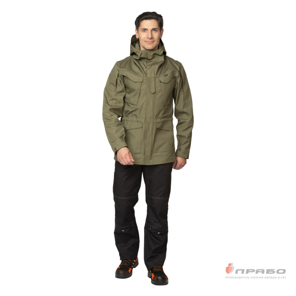 Куртка мужская демисезонная "Камелот" из ткани рип-стоп хаки