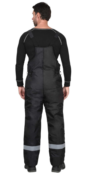 Полукомбинезон мужской зимний универсальный, черный, СОП 50мм