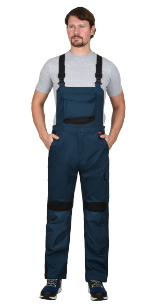 Костюм СИРИУС-ЦИТРИН куртка, полукомбинезон, морена с черным