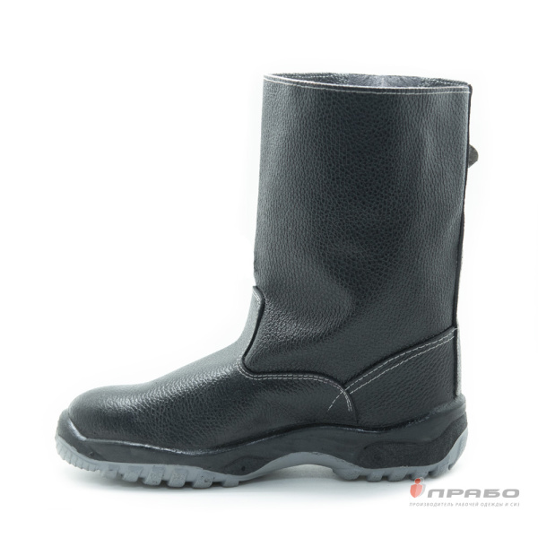 Сапоги кожаные "Викинг" с подошвой ПУ/ТПУ и МП чёрные