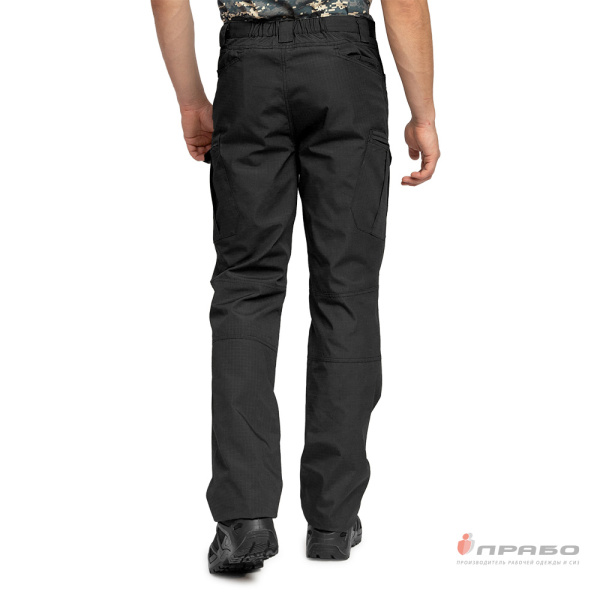 Брюки мужские "Камелот" из ткани рип-стоп чёрные